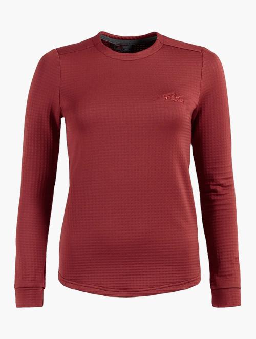 First Ascent Red Rove Fleece Pullover Top