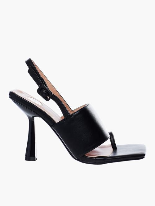 Footwork Black Slig Back Heels 