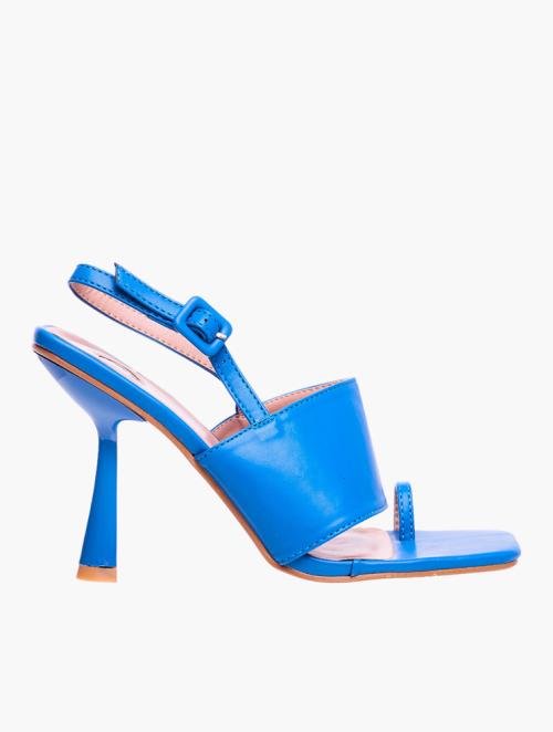 Footwork Blue Mule Sandal Heels 