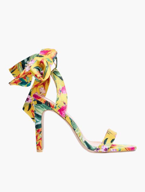 Footwork Yemu Floral Ankle Tie Heels 