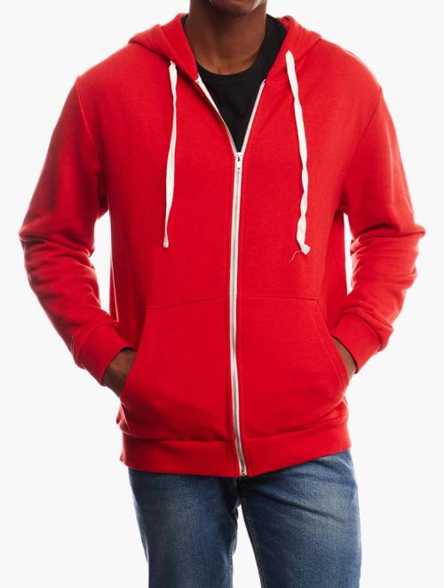 Forever 21 Red Zip Hoodie