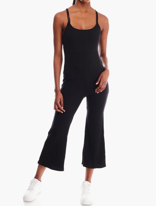 Forever 21 Black Spaghetti Strap Jumpsuit