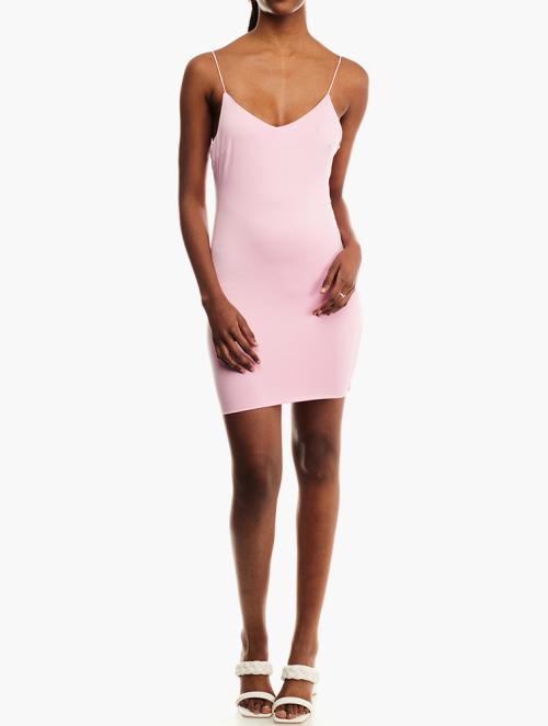 Forever 21 Pink Cowl Neck Cami Mini Dress