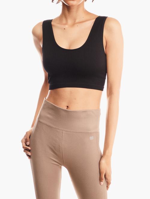 Forever 21 Black Seamless Active Top