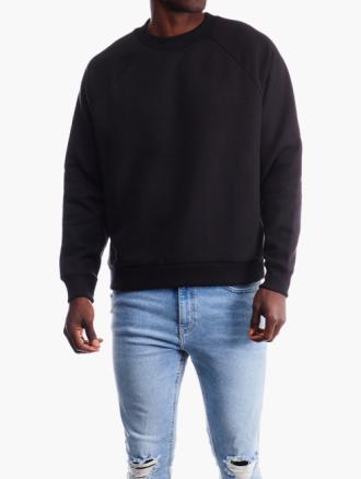 Forever 21 Black Crew Neck Sweater 