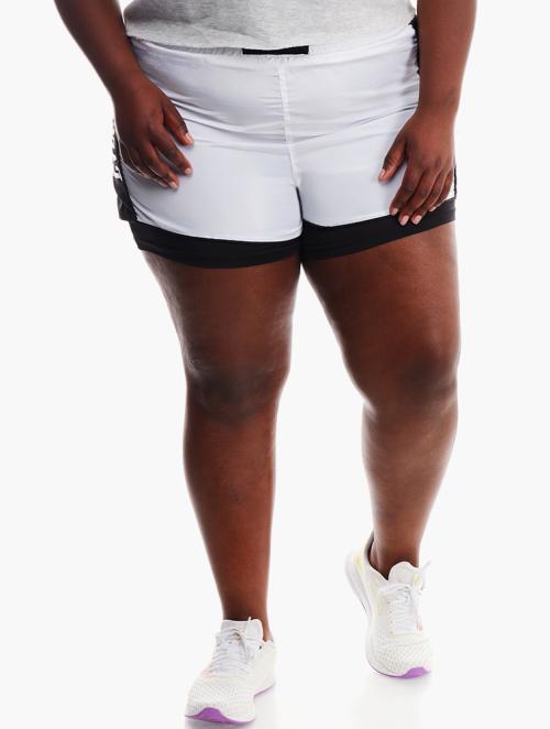 Forever 21 Curve White Plus Size Everlast Shorts