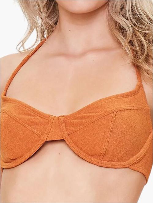 Forever 21 Ginger Terry Cloth Underwire Bikini Top