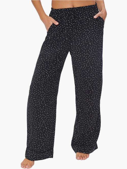 Forever 21 Black & White Speckled Drawstring Pyjama Pants