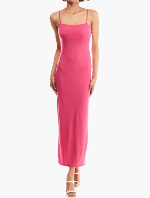 Forever 21 Shocking Pink Sleeveless Maxi Dress