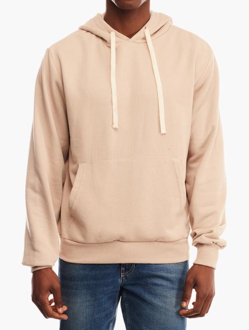 Forever 21 Taupe French Terry Drawstring Hoodie