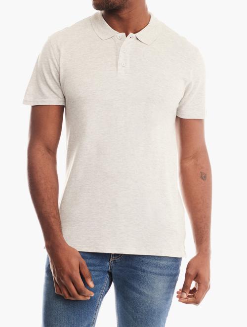 Forever 21 Heather Grey Short Sleeve Polo Shirt