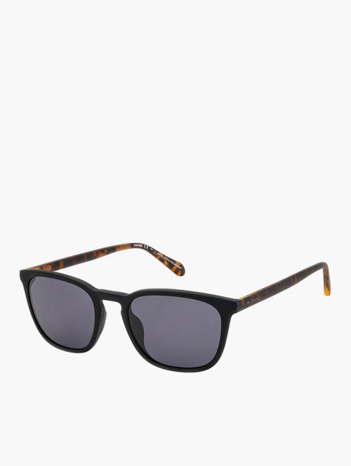 Fossil Matte Black Square Sunglasses