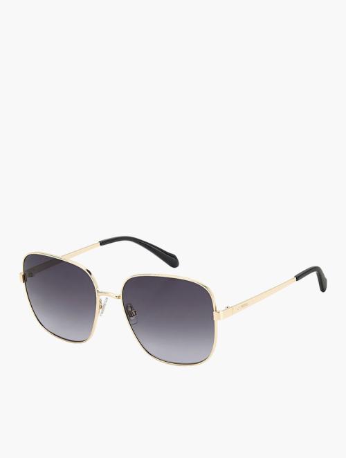 Fossil Light Gold Square Sunglasses