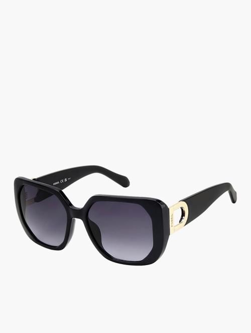 Fossil Black Rectangular Sunglasses