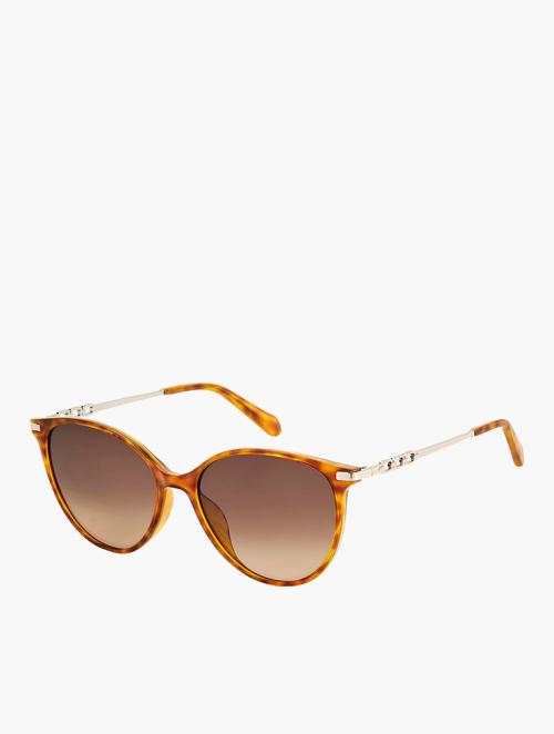 Fossil Havana Cat Eye Sunglasses