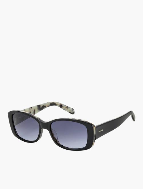 Fossil Black Rectangular Sunglasses