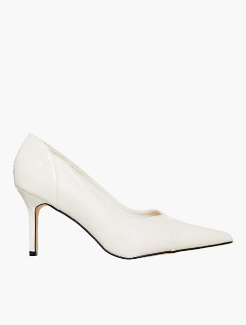 Gino Paoli White Taylor Stiletto Court Heel