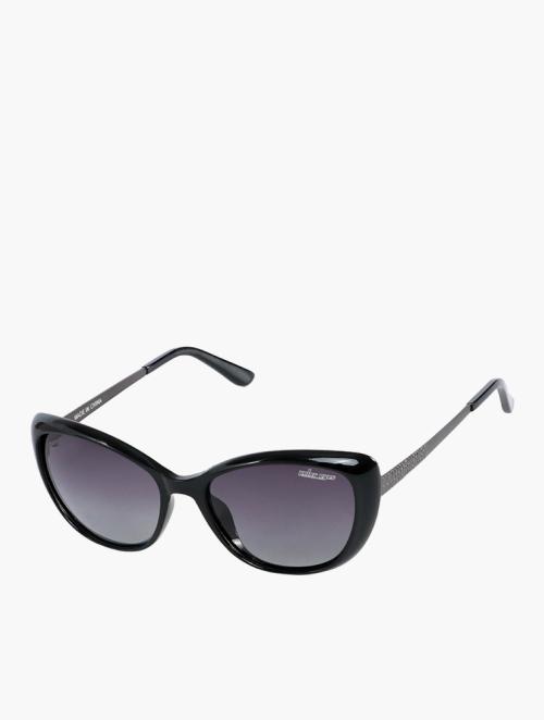 Glareware Grey & Black Polar Eyes Cat Eye Sunglasses