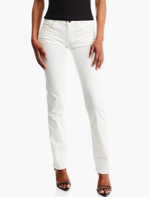 G-Star RAW White 3301 Bootleg Jeans