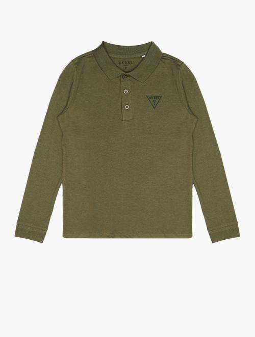 GUESS Olive Green Long Sleeve Top