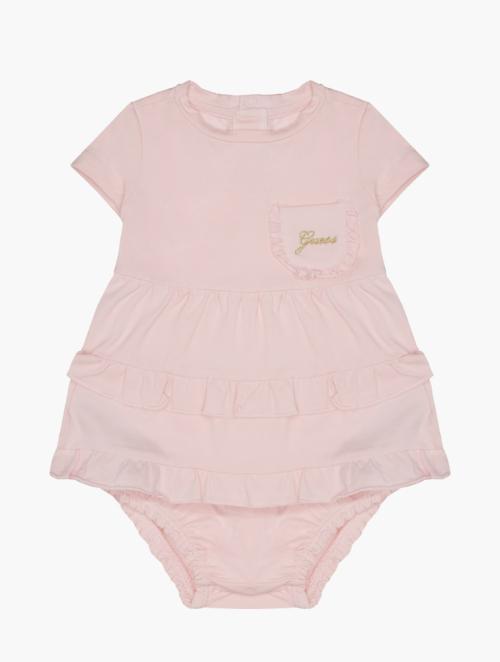 GUESS Light Pink Short Sleeve Dress With Panty Set