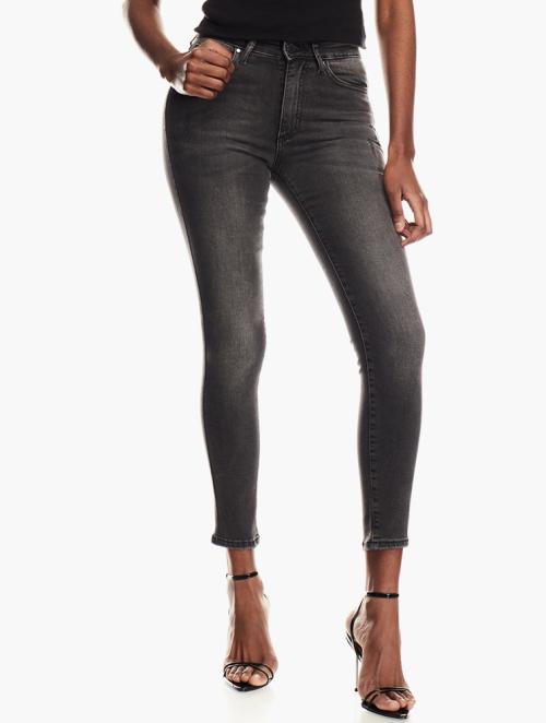 GUESS Grey Wash Mid Waist Skinny Jeans
