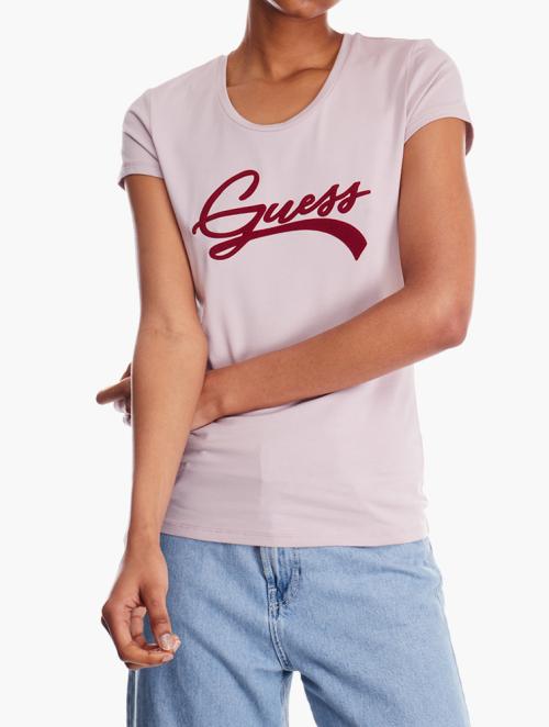 Guess Men's Short Sleeve Graffiti Rose T-Shirt