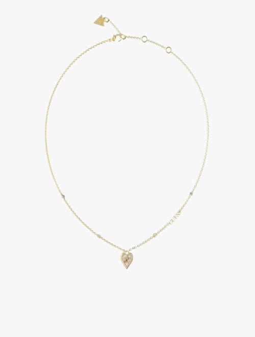 GUESS Gold & Silver Single Heart Necklace