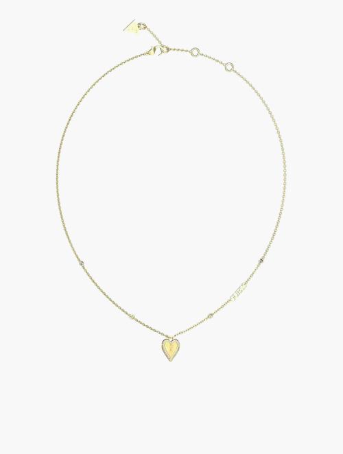 GUESS Gold Single Heart Chain Necklace