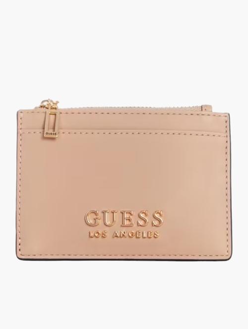 GUESS Taupe Gabina Snap Credit Card Case 