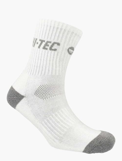 Hi Tec White & Grey Cushion Foot Sock
