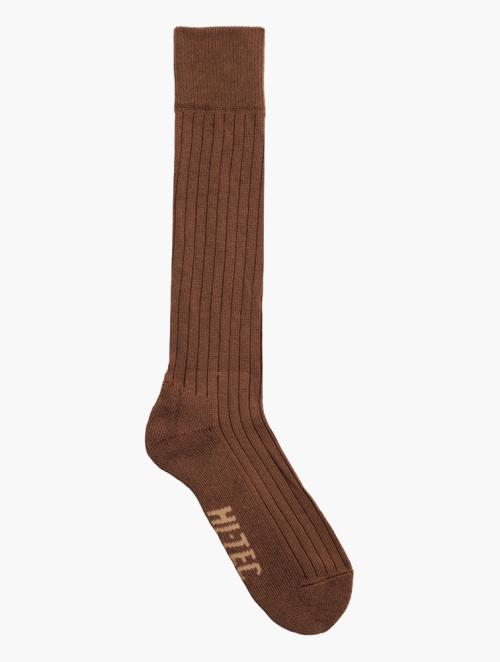 Hi Tec Brown Crew Socks