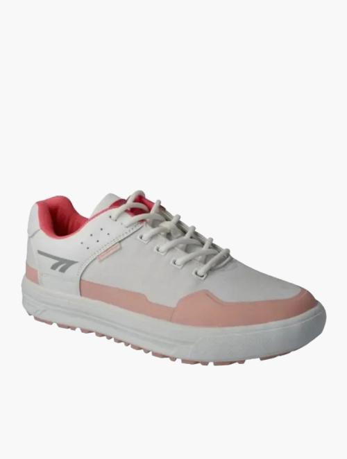 Hi Tec White & Peach Pink Venture Lite Waterproof Sneakers