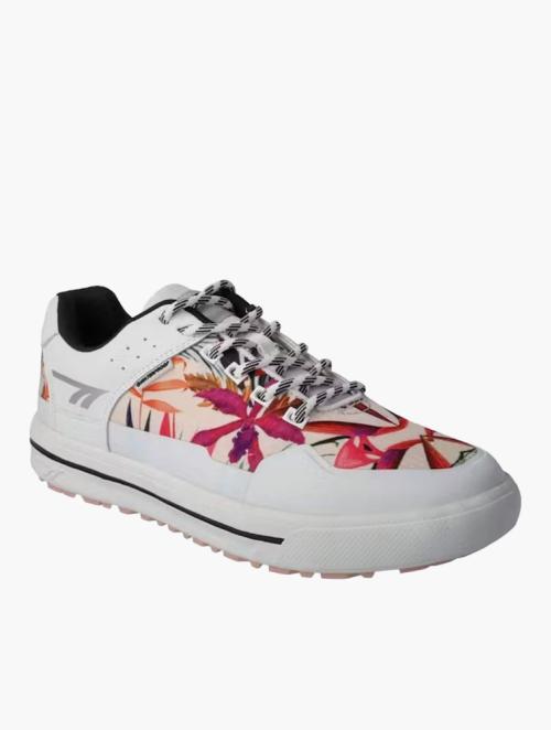 Hi Tec White & Floral Pink Venture Lite Waterproof Sneakers