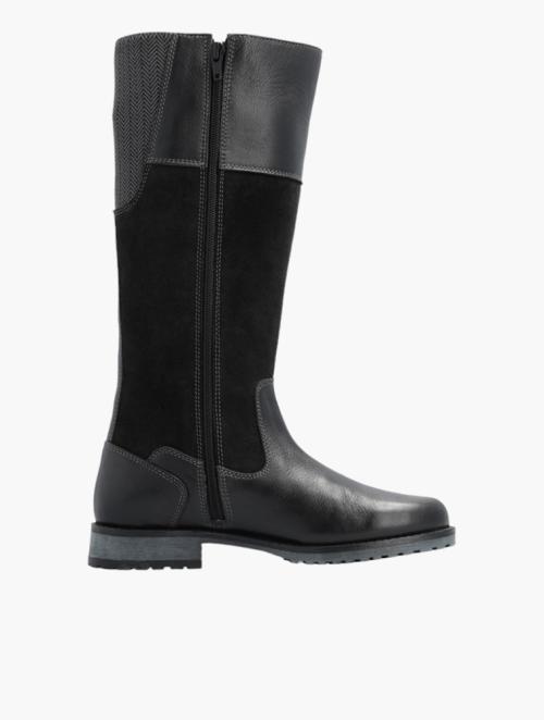 Hi Tec Black & Grey Namib Rider Zip Long Boots