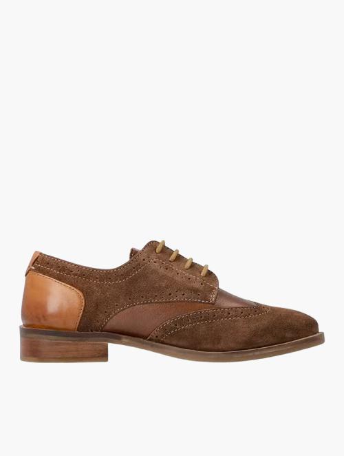 Hi Tec Brown & Tan Dutches Lace-Up Brogue Shoes