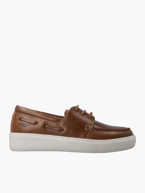 Hi Tec Tan & White Brooklyn Boat Shoes