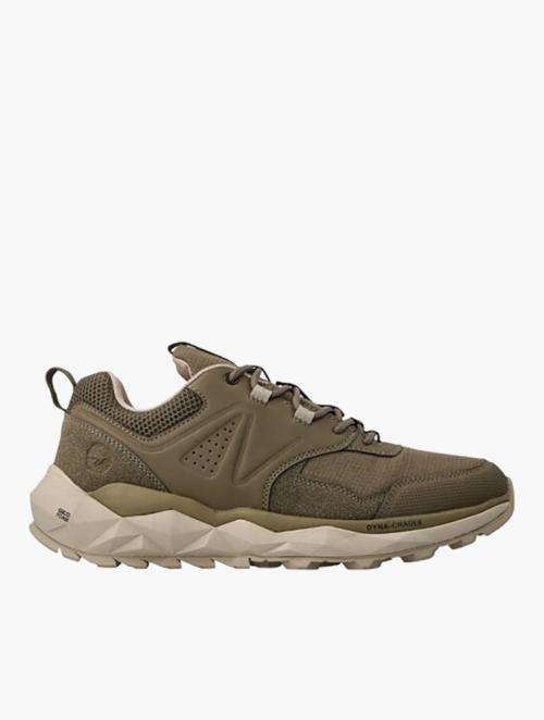 Hi Tec Dark Taupe & Light Taupe Geo-Fox Low Top Trainers