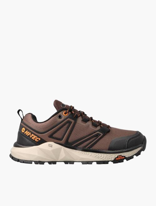 Hi Tec Choco Brown & Orange Geo-Walker Bay Trail Trainers