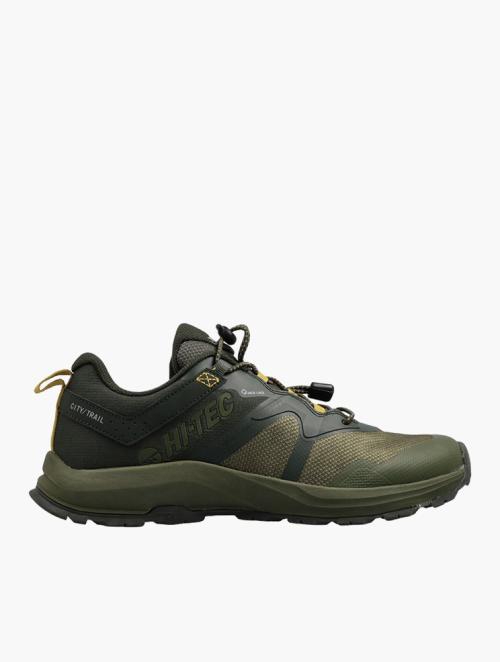 Hi Tec Deep Lichen Green & Multi Commute Hiking Shoes 