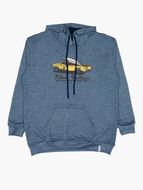 Holmes Brothers Blue Melange Motorsport Hoodie