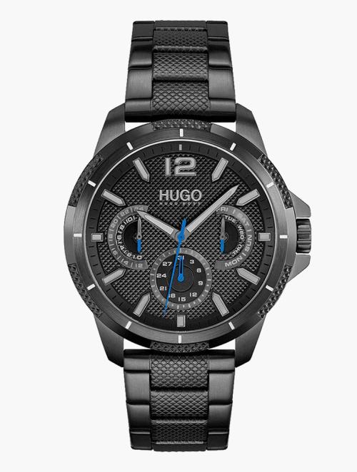 Hugo Black Stainless Steel Quartz Watch