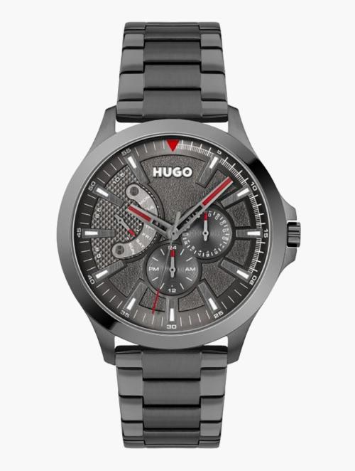 Hugo Dark Grey Leap Bracelet Watch