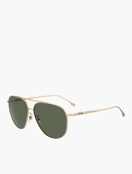 Hugo Boss Matte Gold Pilot Tech & Innovation Sunglasses