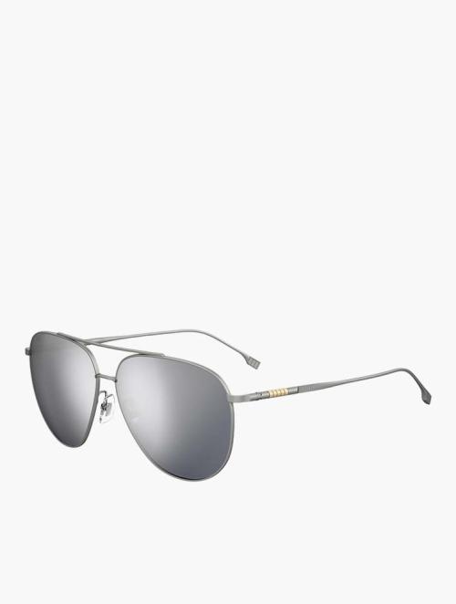 Hugo Boss Matte Ruthenium Pilot Tech & Innovation Sunglasses