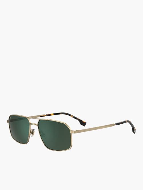 Hugo Boss Green & Gold Navigator Sunglasses