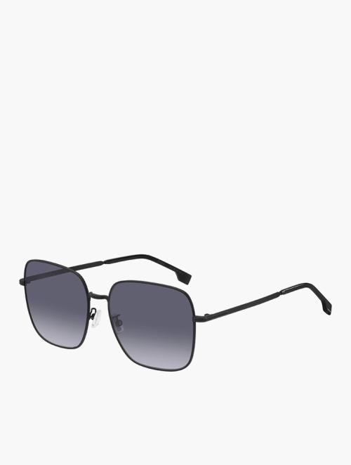 Hugo Boss Dark Grey & Matte Black Square Sunglasses