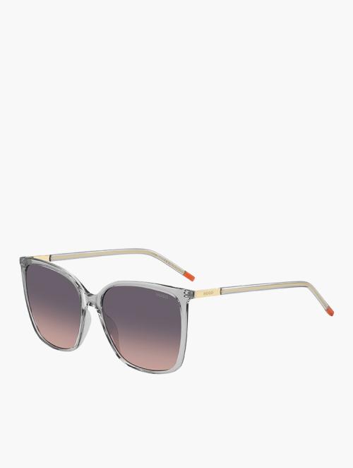 Hugo Grey Fuchsia Square Sunglasses