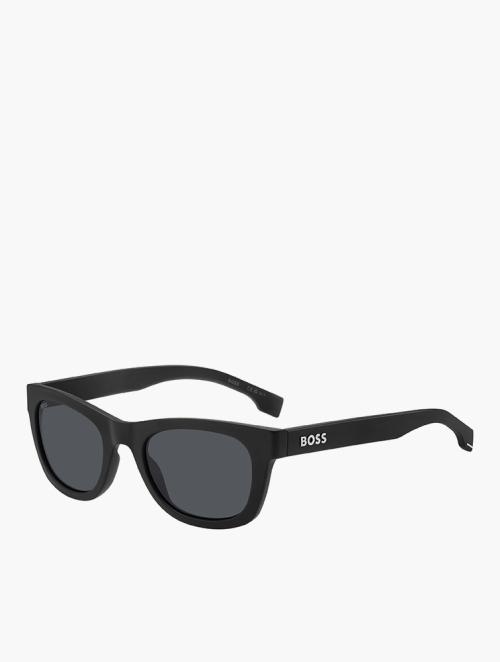 Hugo Boss Black White Rectangular Sunglasses