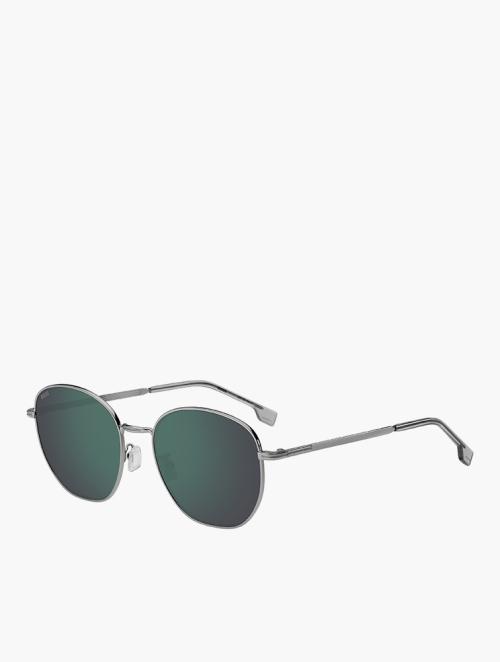 Hugo Boss Ruthenium Rectangular Sunglasses